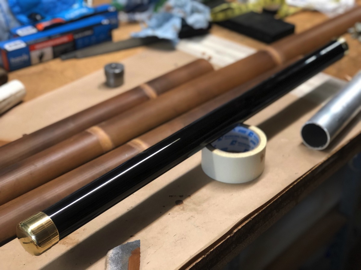 Urushi lacquered rod tube